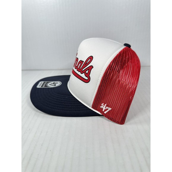 ‘47 Brand ST. LOUIS CARDINALS Trucker Mesh / Foam MLB Snapback Baseball Hat NEW - Picture 2 of 3